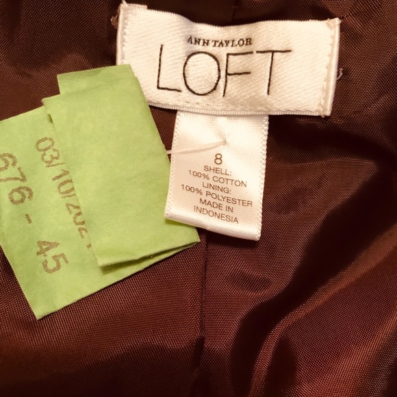 Ann Taylor LOFT little brown jacket - Picture 9 of 9